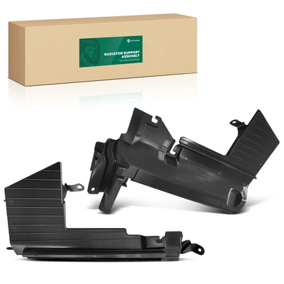 2 Pcs Driver & Passenger PP Radiator Support Air Guide