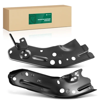 2 Pcs Driver & Passenger Lower Steel Tie Bar Radiator Support
