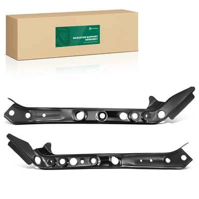 2 Pcs Driver & Passenger Upper Steel Radiator Support