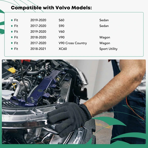 Driver Radiator Support Bracket for Volvo XC60 2018-2021 S60 S90 V60 V90 Steel