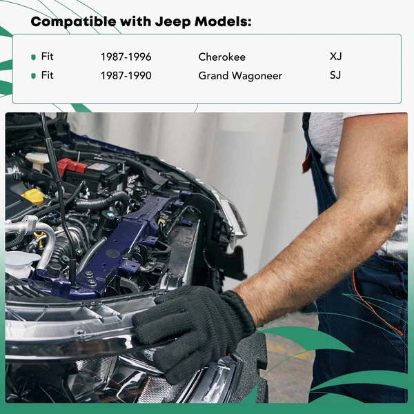 Upper Radiator Support for Jeep Cherokee XJ 1987-1996 Grand Wagoneer 1987-1990 Steel