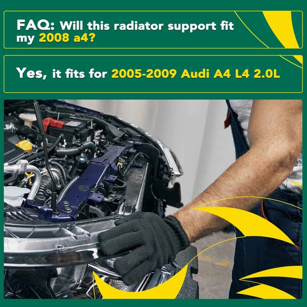 Front Radiator Support Assembly for 2005-2009 Audi A4