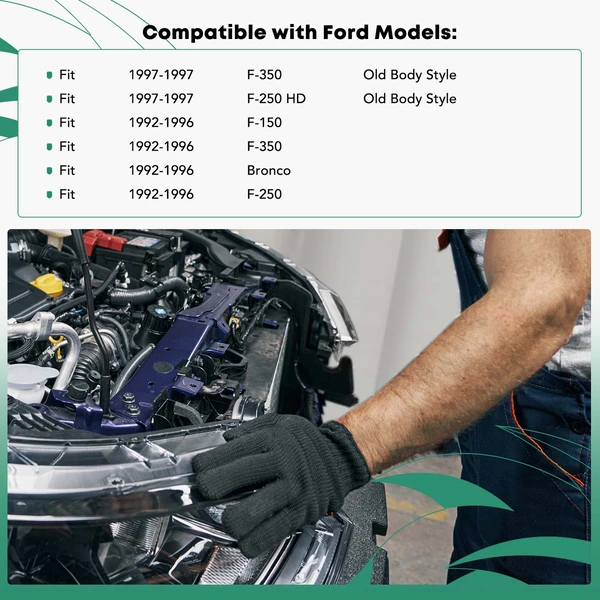 Front Steel Radiator Support for Ford F-150 F-250 1992-1996 F-350 Bronco