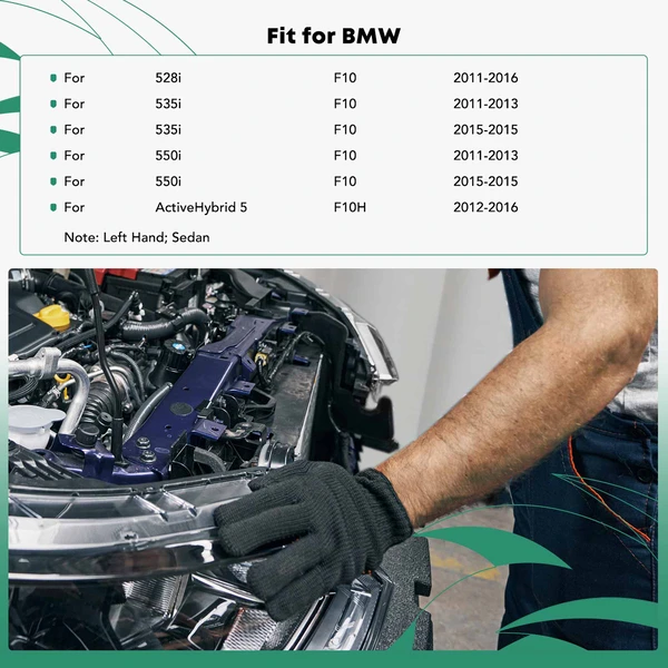 Driver Outer Headlight Radiator Support Mount Bracket for BMW F10 528i 535i 550i