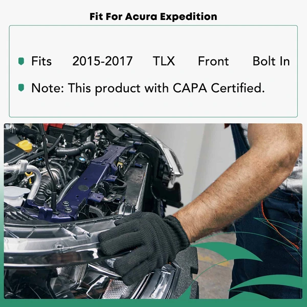 Front Radiator Support Assy with CAPA Certified for Acura TLX 2015-2017 Bolt In