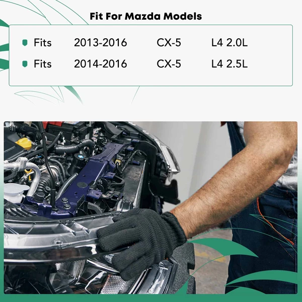 Radiator Support Assembly with Lower Tie Bar for Mazda CX-5 2013-2016 L4 2.0L 2.5L