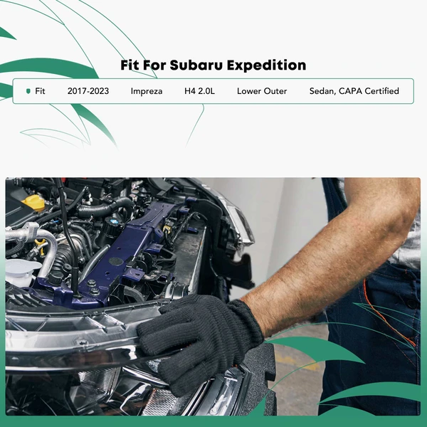 Lower Outer Radiator Support with CAPA for Subaru Impreza 2017-2023