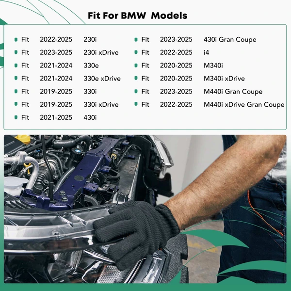 Upper Aluminum Radiator Support for 2019-2025 BMW 330i xDrive