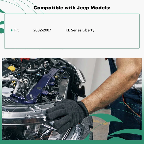 Upper Tie Bar Radiator Support with CAPA for 2002-2007 Jeep Liberty