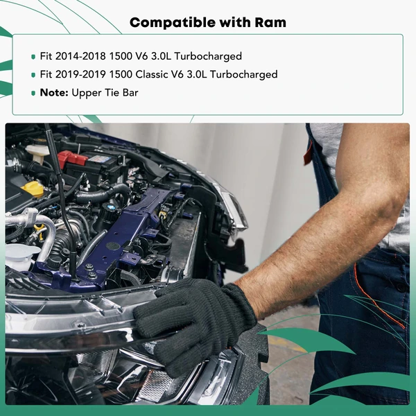 YHT Auto YHTRSA10200 Radiator Support Tie Bar Front Side