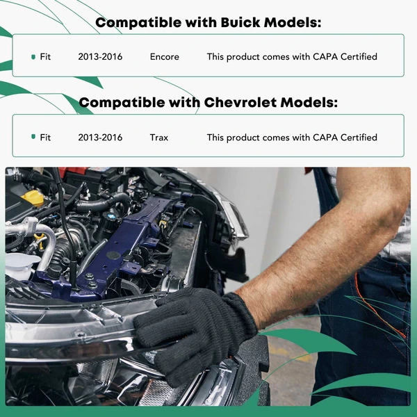 Upper Radiator Support Tie Bar with CAPA for Buick Encore Chevrolet Trax 2013-2016