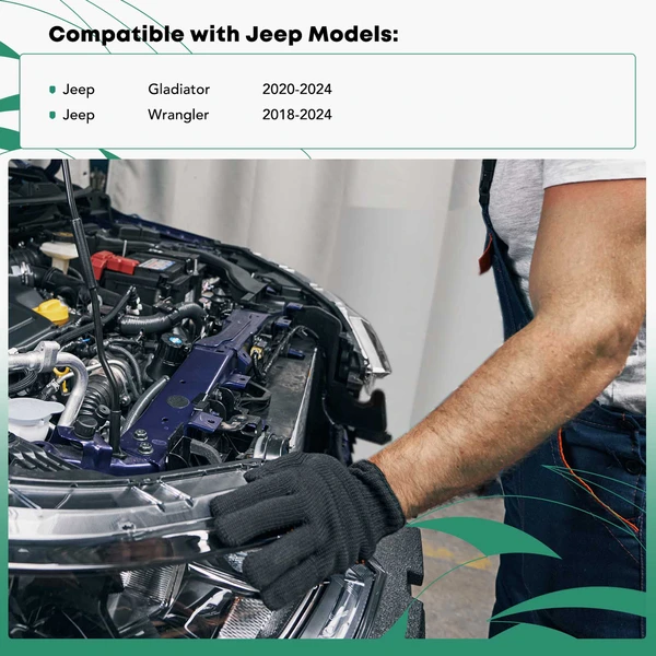 Front Radiator Support Assembly for 2018-2023 Jeep Wrangler