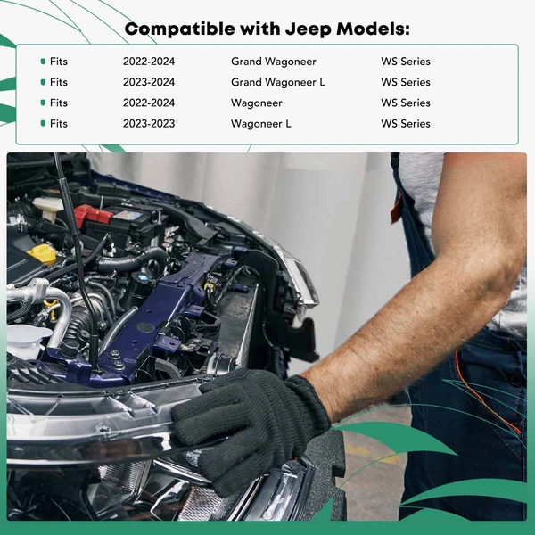 Front Radiator Support Assembly with CAPA for 2022-2024 Jeep Wagoneer
