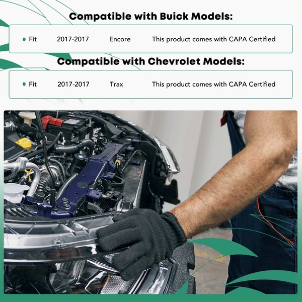 Upper Radiator Support Tie Bar with CAPA for 2017 Chevrolet Trax