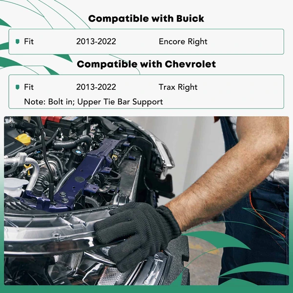 YHT Auto YHTRSA10205 Tie Bar Radiator Support Outer Bracket Passenger Upper