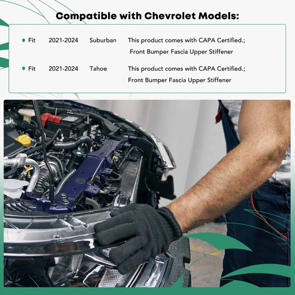 Upper Brace Radiator Support with CAPA for 2021-2024 Chevrolet Tahoe