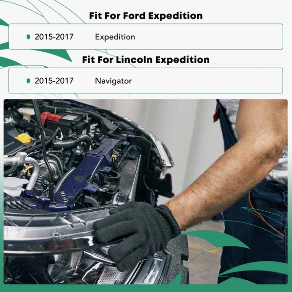 Lower Steel Radiator Support Assembly with CAPA Certified for Ford Expedition Lincoln