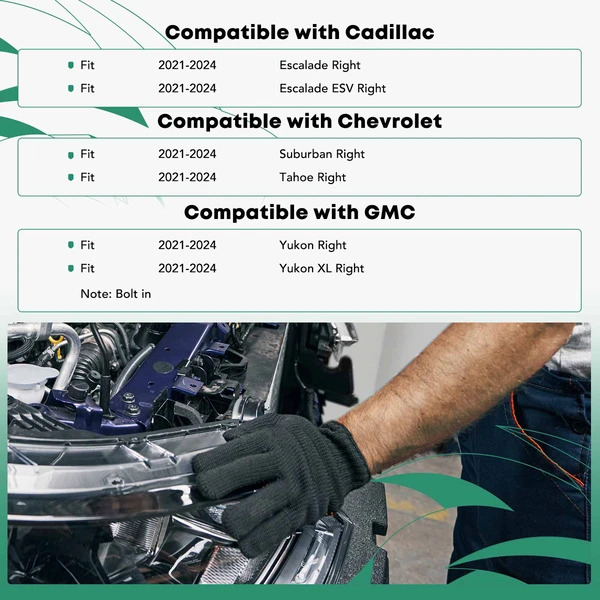 Passenger Radiator Support Assembly for 2021-2024 Cadillac Escalade