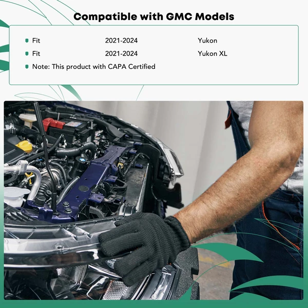 Front Radiator Support Panel Reiforcement with CAPA for 2021-2024 GMC Yukon XL