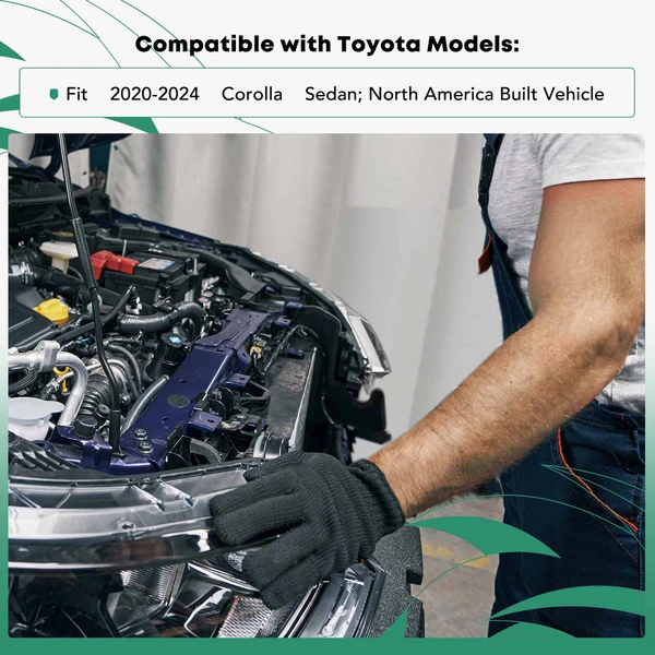 Passenger Radiator Support with CAPA for Toyota Corolla 2020-2024 Sedan