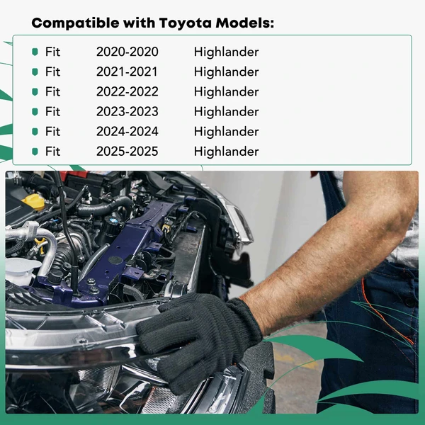 Passenger Panel Radiator Support for Toyota Highlander 2020-2025 SUV Steel