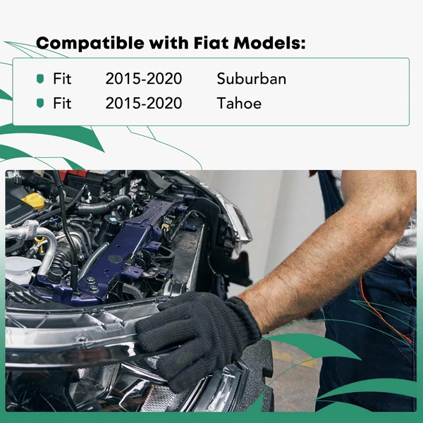 Front Radiator Support Header Panel for Chevy Tahoe Suburban 2015-2020 Steel+PP+GF