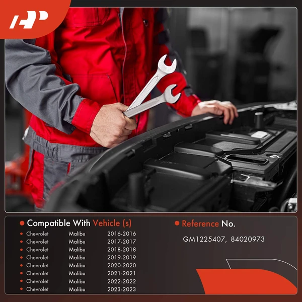 Upper Radiator Support Tie Bar for Chevrolet Malibu 2016-2023 L4 1.5L 1.8L 2.0L