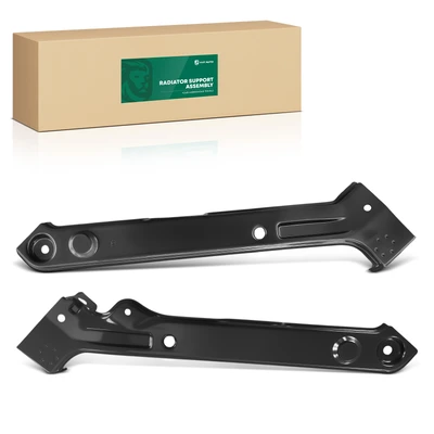 2 Pcs Driver & Passenger Steel Radiator Support Upper tie extension