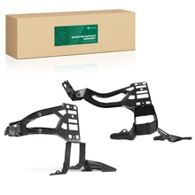 2 Pcs Driver & Passenger Steel Radiator Support Front Panel for 2004-2007 BMW 525i