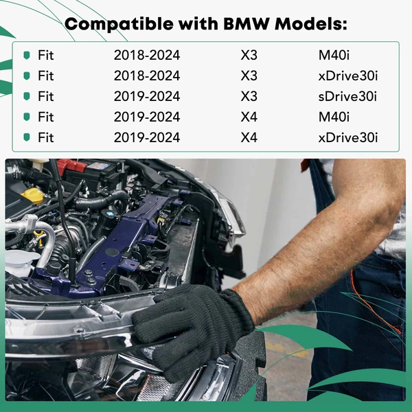 Driver Steel Radiator Support Core for BMW G01 X3 2018-2024 G02 X4 2019-2024