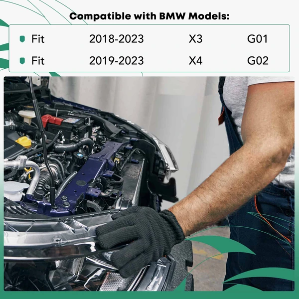 Passenger Aluminum Radiator Support Bracket Front Brace for 2019-2023 BMW X4