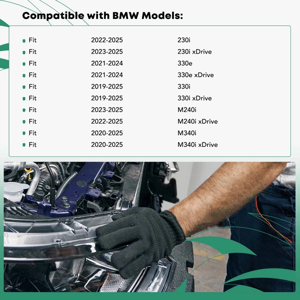 Rear Upper Radiator Support Tie Bar for 2019-2024 BMW 330i