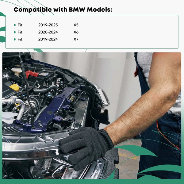 Driver Radiator Support Front Brace for BMW X5 2019-2025 X6 2020-2024 X7 Aluminum