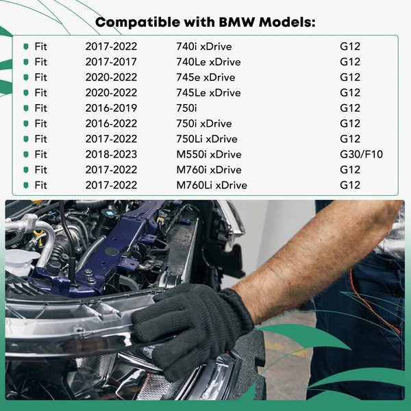 Center Aluminum Radiator Support for BMW G30 530e xDrive G12 740e xDrive 750i