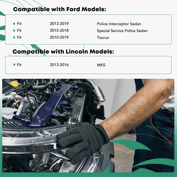 Radiator Support for Ford Taurus 2010-2019 Special Service Police Sedan Lincoln MKS