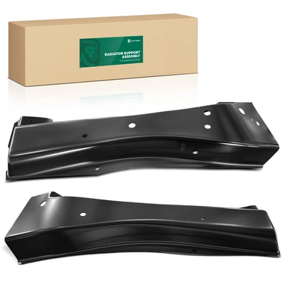 2 Pcs Driver & Passenger Steel Radiator Support Panel Reinforcement Brace
