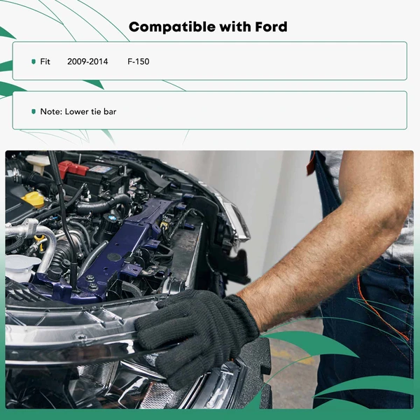 Lower Radiator Core Support Crossmember for 2009-2014 Ford F-150