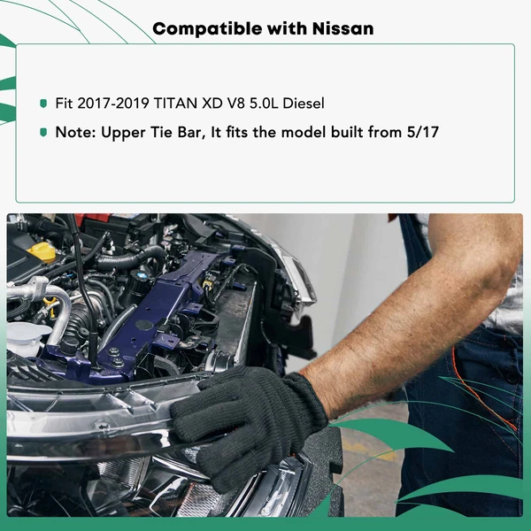 YHT Auto YHTRSA10189 Radiator Support Assembly Upper Tie Bar