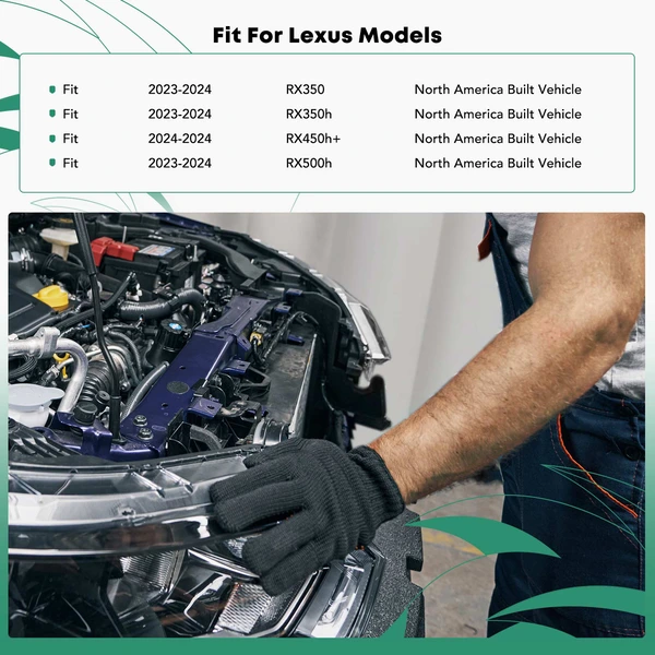 Passenger Radiator Support Core for Lexus RX350 RX350h RX500h 2023-2024