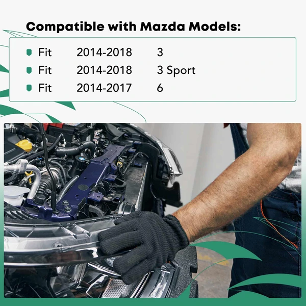 Front Radiator Support for Mazda 3 3 Sport 2014-2018 6 2014-2017 PP GF