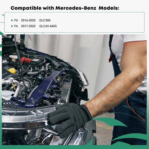 Driver or Passenger Steel Radiator Support for Mercedes-Benz GLC300 2016-2022 GLC43 AMG