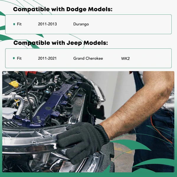 Passenger Upper Radiator Support for Jeep Grand Cherokee 2011-2021 Dodge Durango Steel