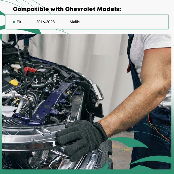 Driver Radiator Support Fender Extension for 2016-2023 Chevrolet Malibu