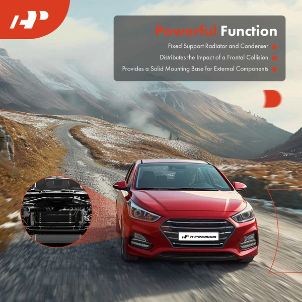 Left Radiator Support Assembly for Chevrolet Cruze 2016-2019 L4 1.4L 1.6L