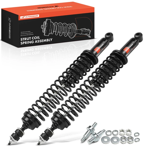 2-Pc Complete Strut & Coil Spring Assembly Rear Driver & Passenger A-Premium APSA2590