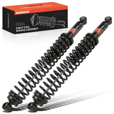 2 Pcs Rear Shock Absorber with Coil Spring Load Adjusting
