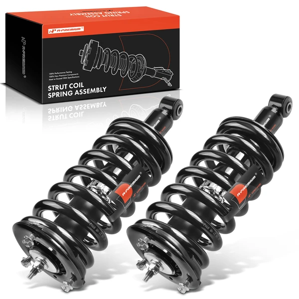 2-Pc Complete Strut + Coil Spring, Front Driver & Passenger, A-Premium APSA1176