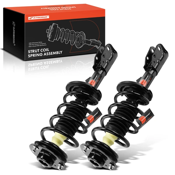 2-Pc Complete Strut + Coil Spring, Front Driver & Passenger, A-Premium APSA1180