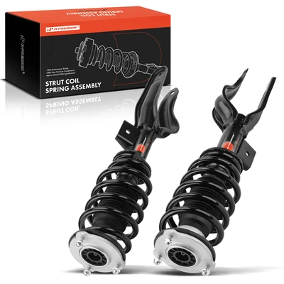2 Pcs Front Suspension Strut & Coil Spring Assembly