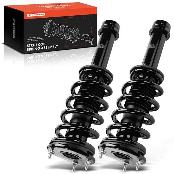 2014-2019 Tesla S 2-Pc Complete Strut & Coil Spring Assembly Front Driver & Passenger A-Premium APSA2632